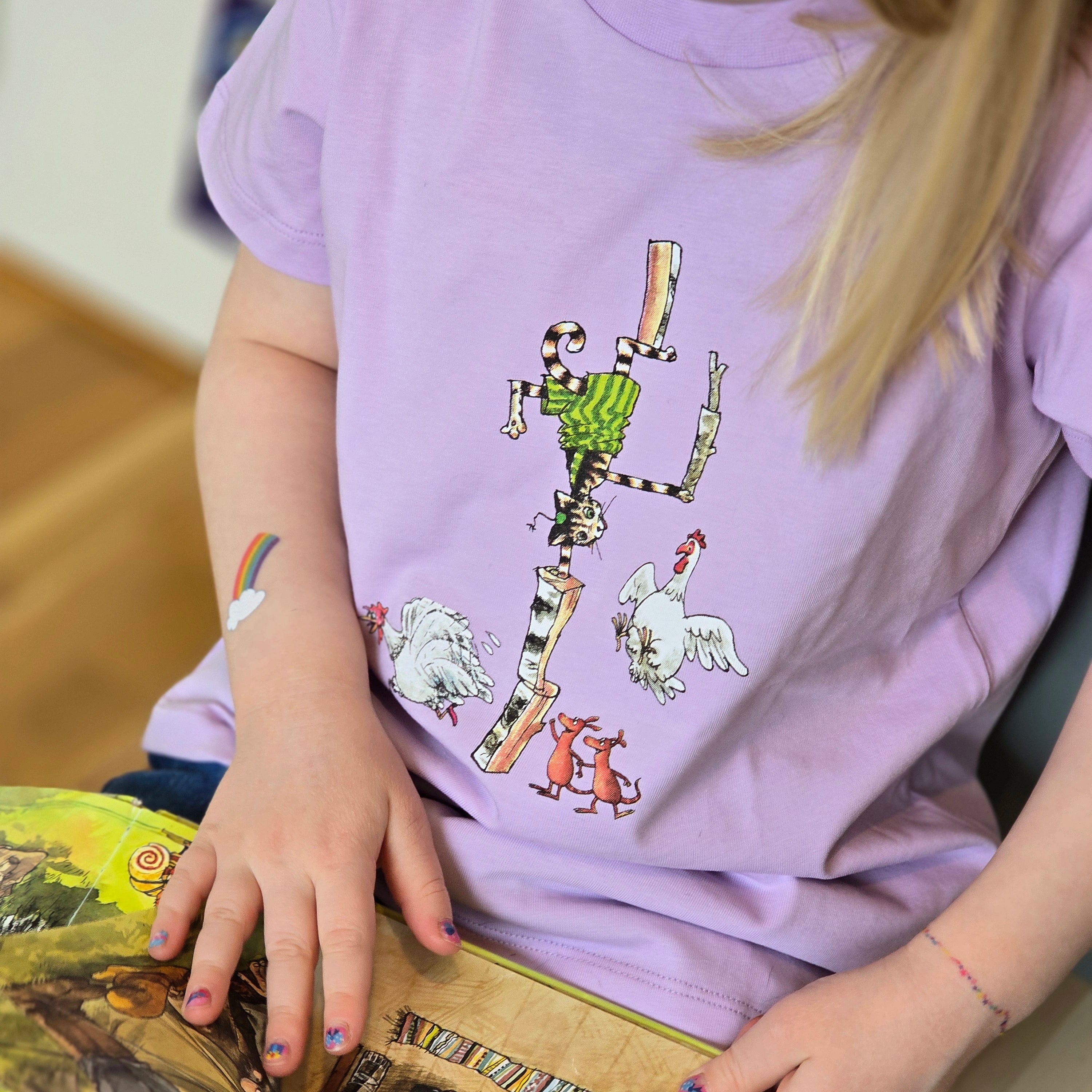 T-shirt Pettson och Findus Lila