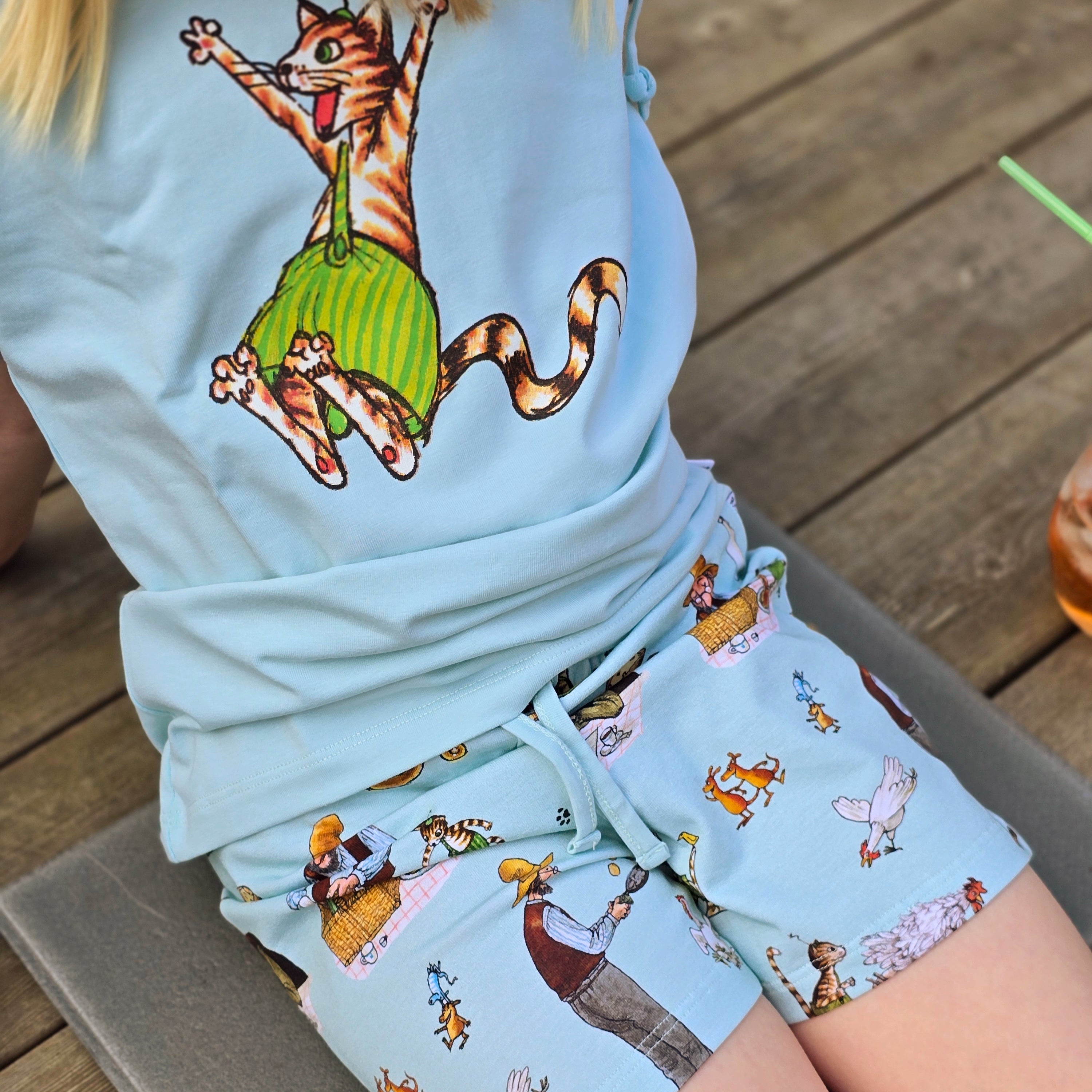 Pyjamas-set Pettson och Findus Mint