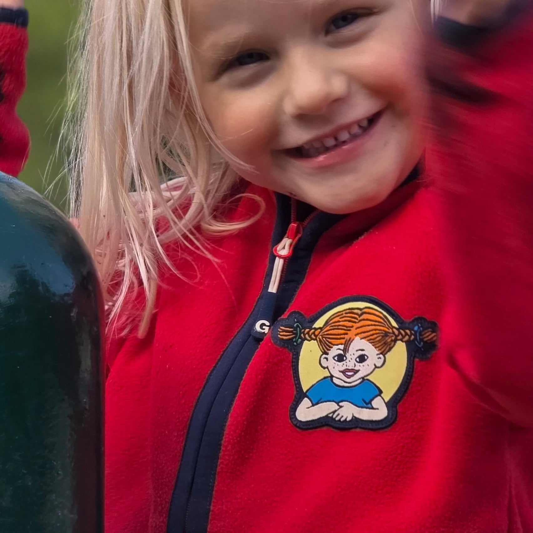 Fleecejacka Pippi Långstrump Röd