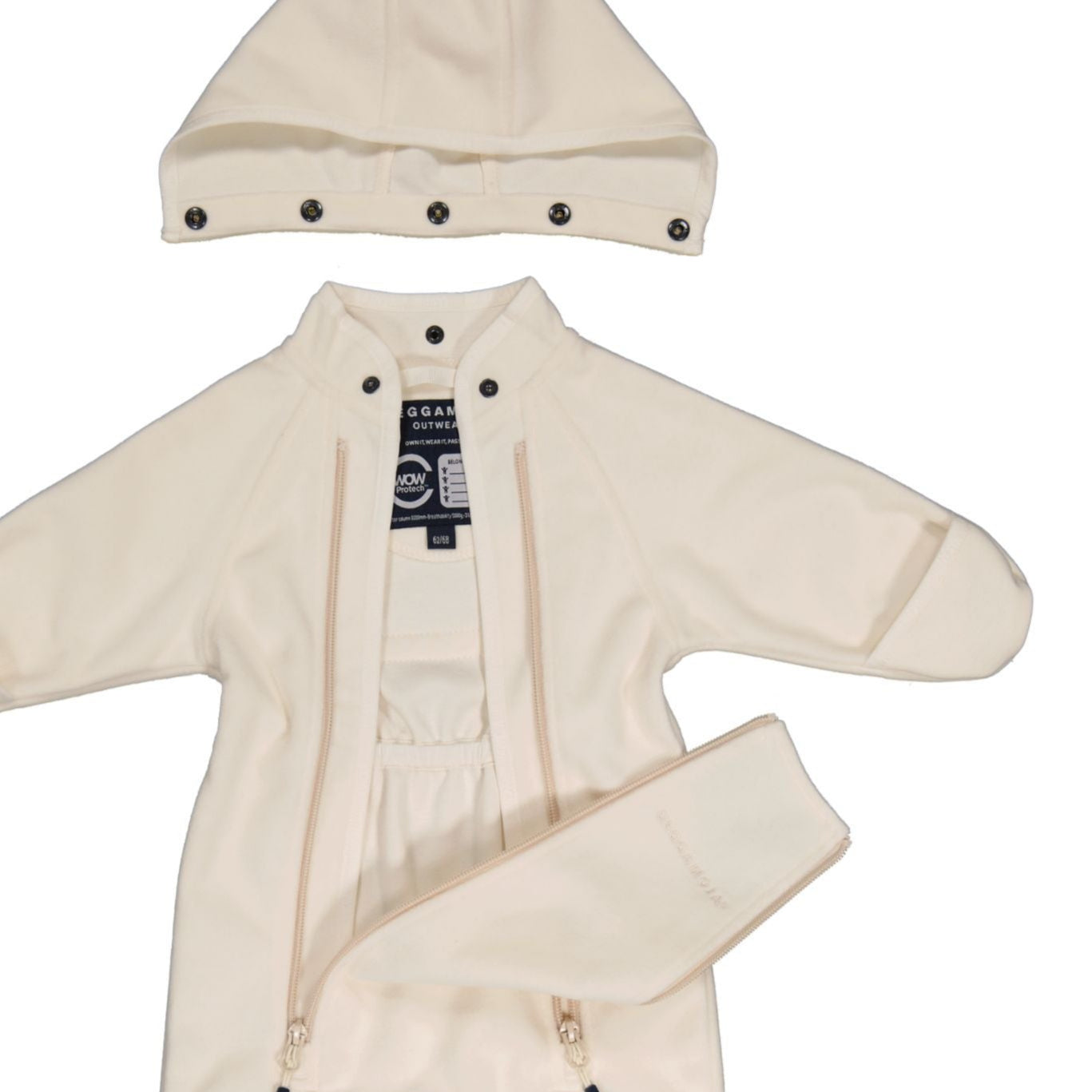 vindfleeceoverall beige