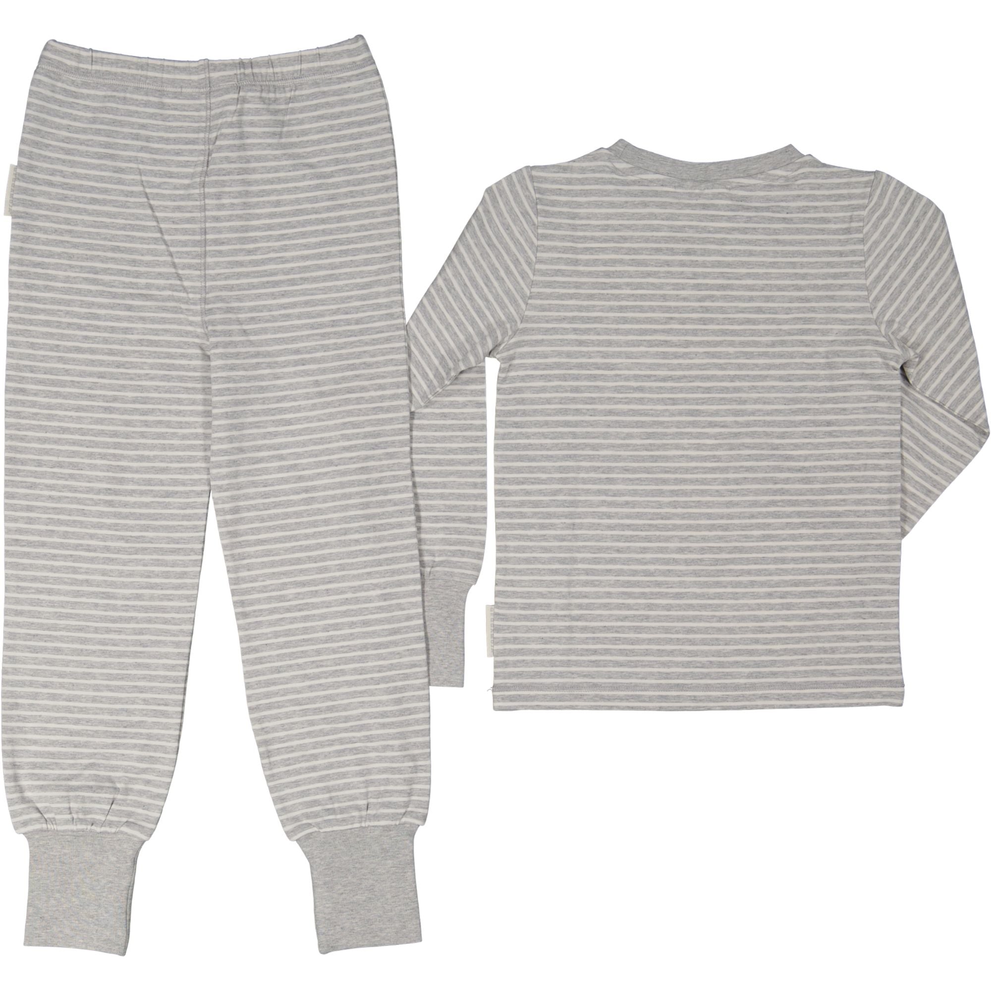 Tvådelad Pyjamas Bambu Classic Grå/Vit