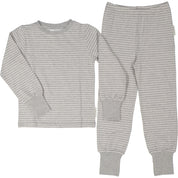 Tvådelad Pyjamas Bambu Classic Grå/Vit