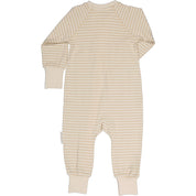Tvåvägs-zip Pyjamas Bambu Classic Vit/Beige