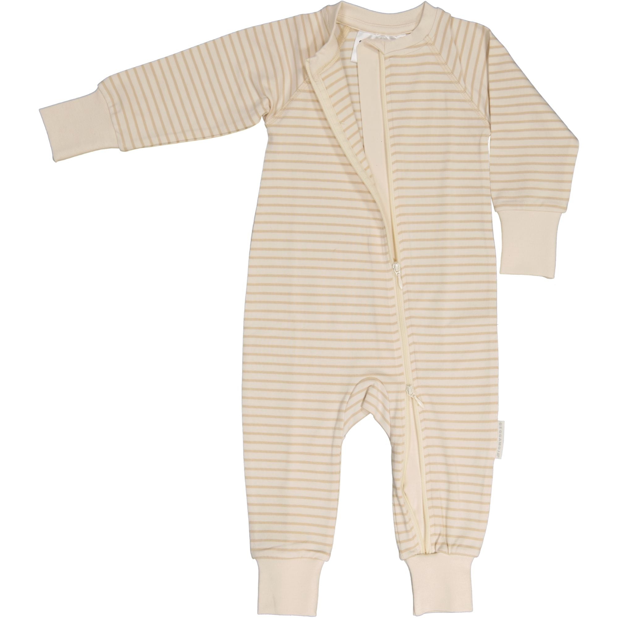 Tvåvägs-zip Pyjamas Bambu Classic Vit/Beige