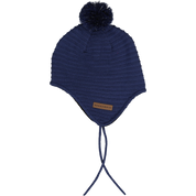 Stickad hjälmmössa  Mörkblå