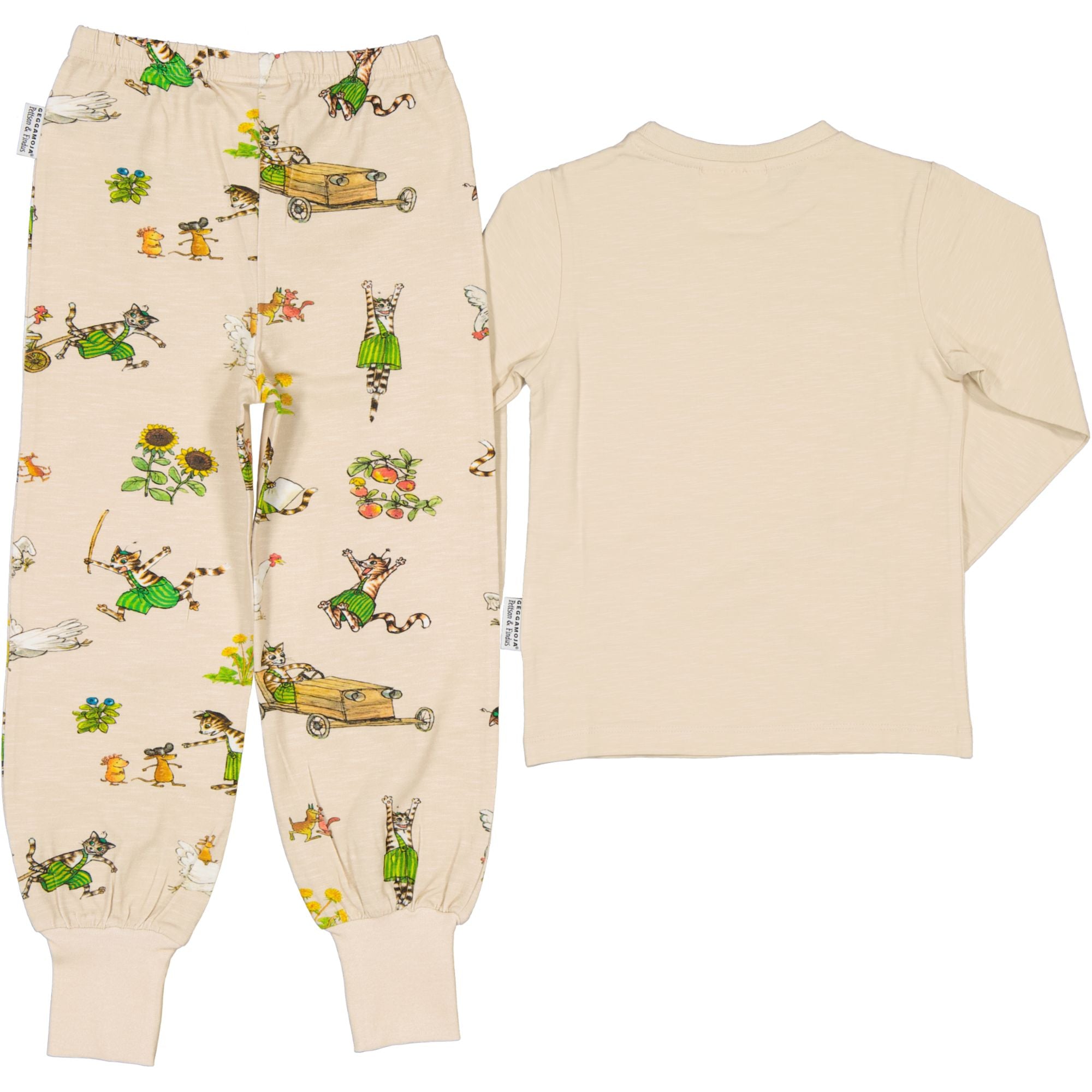 Zweiteiliger Schlafanzug Pettersson und Findus Beige