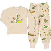 Zweiteiliger Schlafanzug Pettersson und Findus Beige