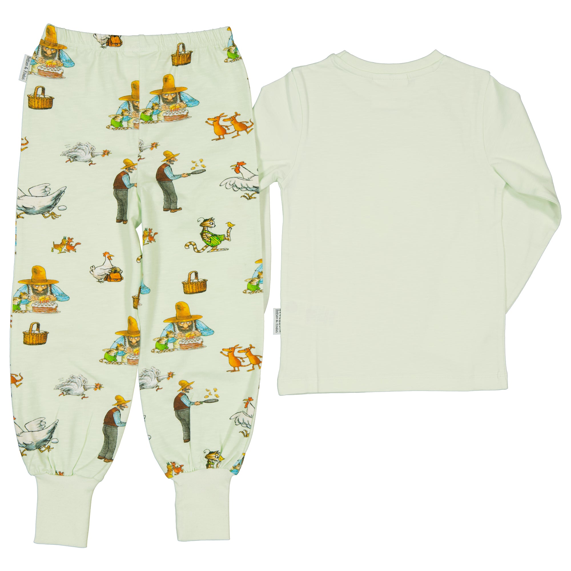 Zweiteiliger Schlafanzug Pettersson und Findus Grün