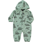 Fleeceoverall Dino Grön