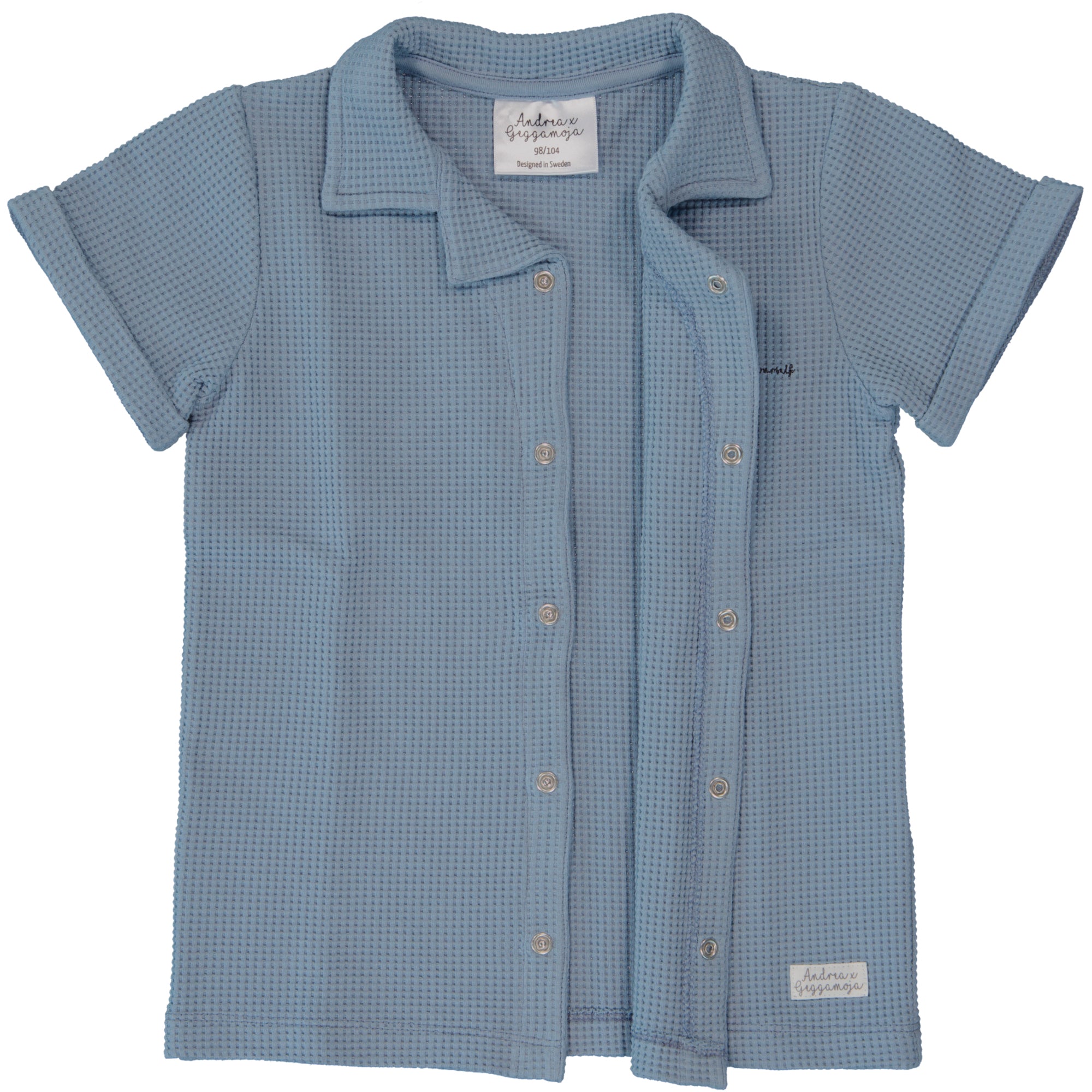 Skjorta Waffle Dusty Blue