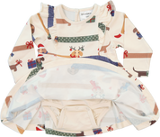 Spinning Dress Bamboo Christmas Dachshunds