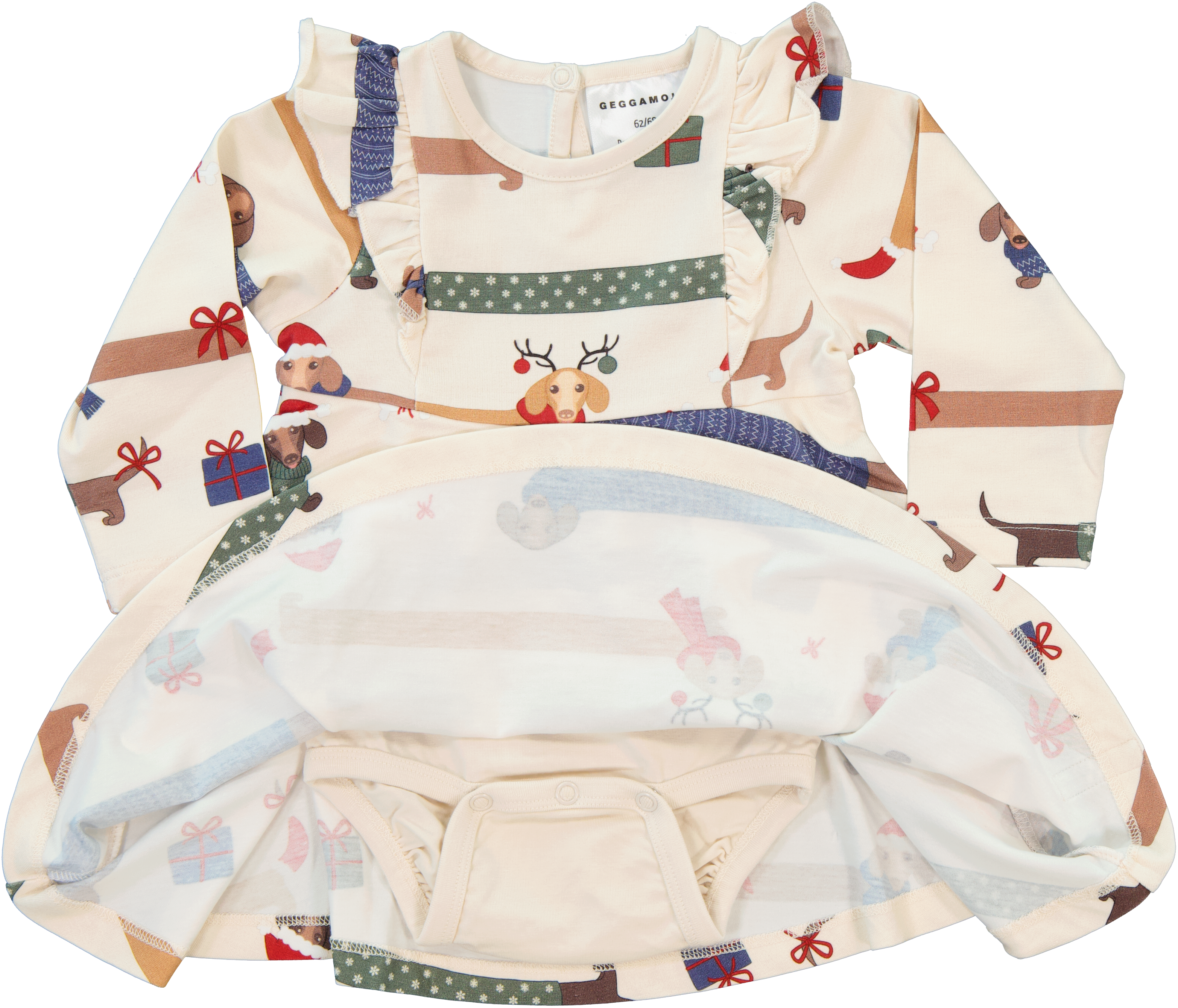 Spinning Dress Bamboo Christmas Dachshunds