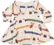 Spinning Dress Bamboo Christmas Dachshunds
