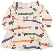 Spinning Dress Bamboo Christmas Dachshunds