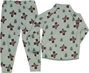 Fleece Set Racoon Green