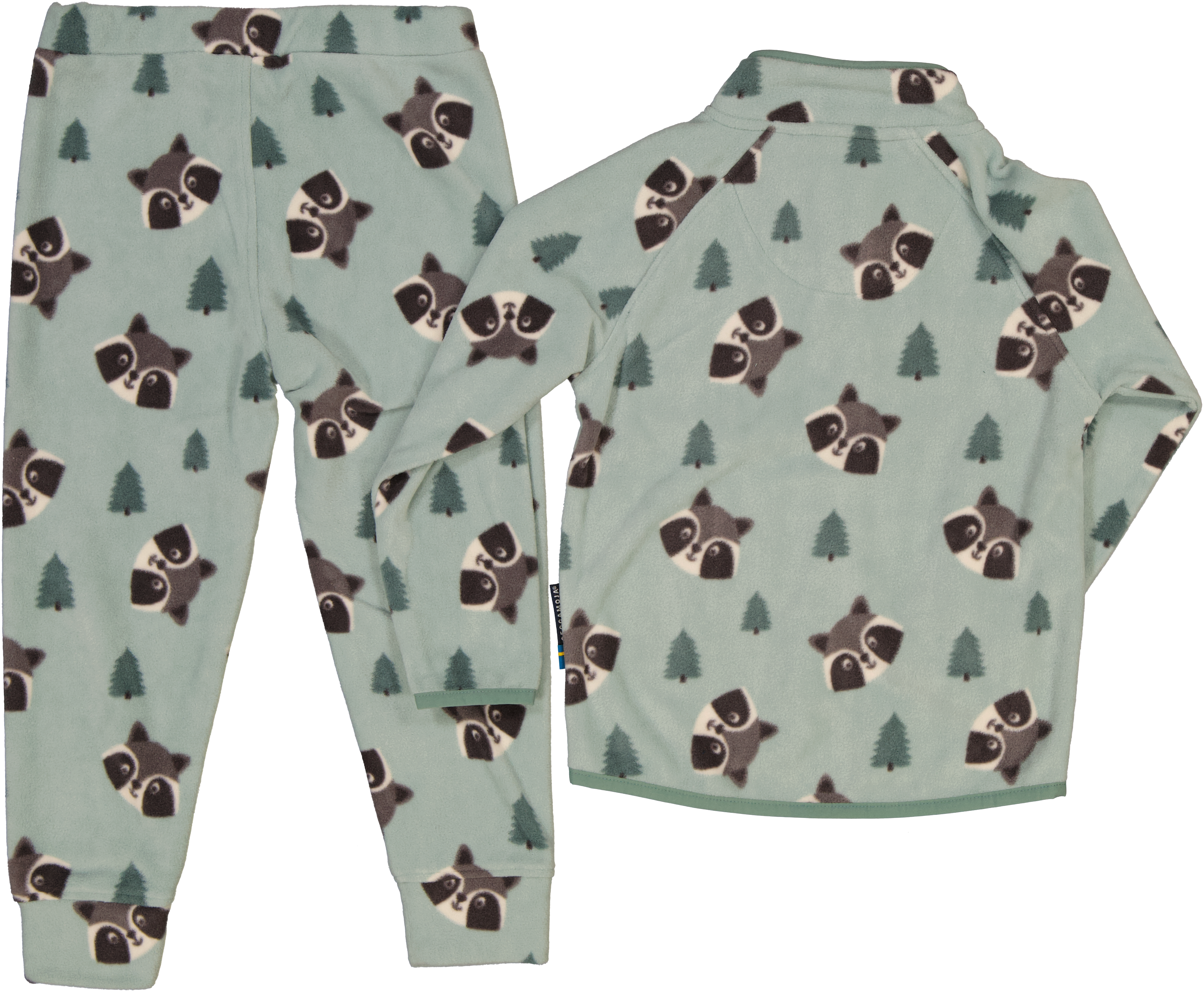 Fleece Set Racoon Green