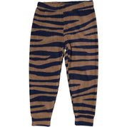 Fleeceset Zebra Blå/Brun