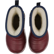 Gummistövlar fodrade Burgundy