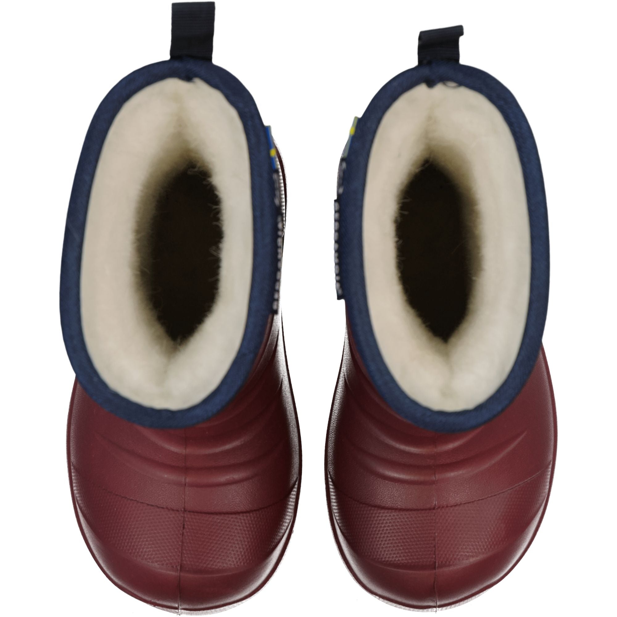 Gummistövlar fodrade Burgundy