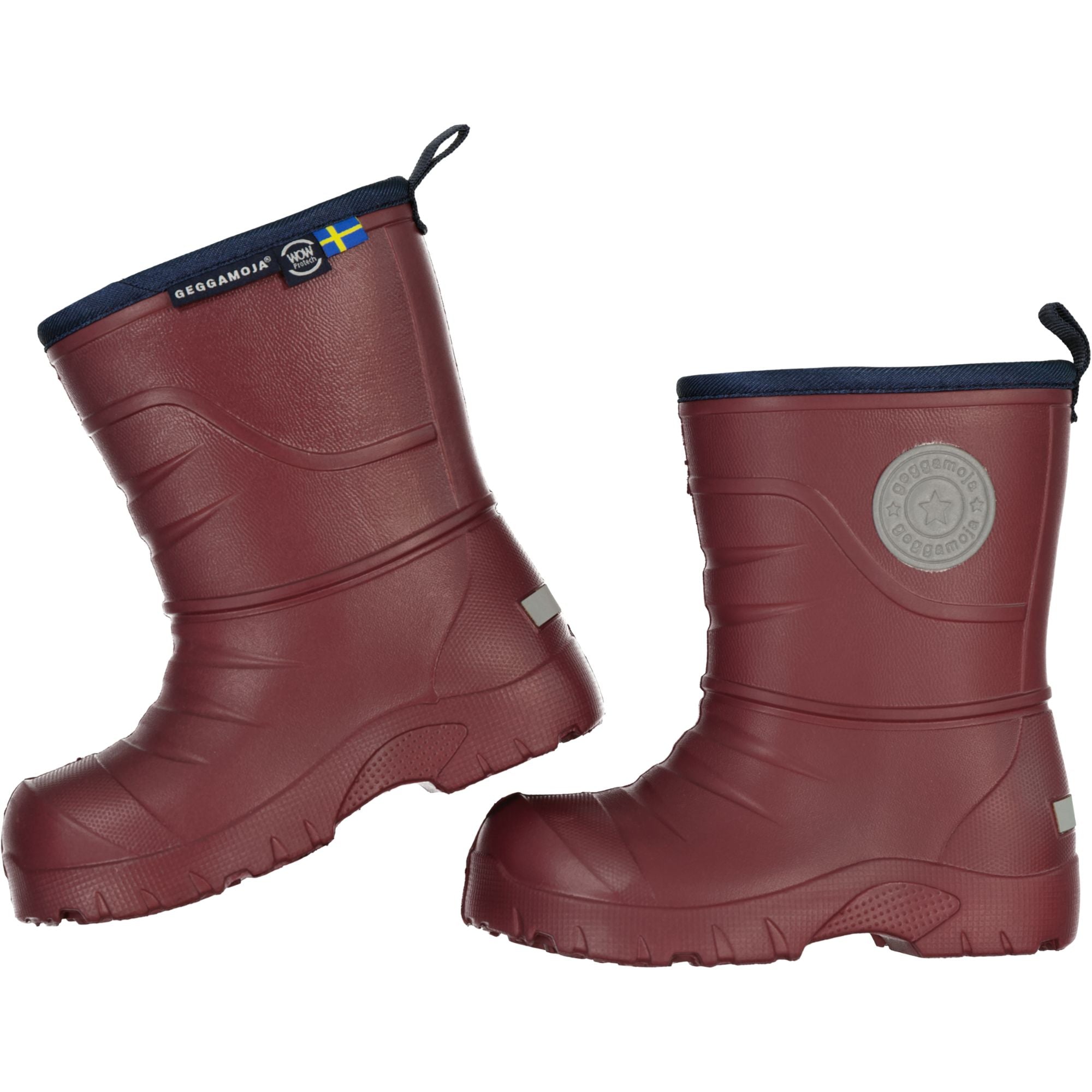 Gummistövlar fodrade Burgundy