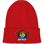 Knitted Hat Pippi Longstocking Red