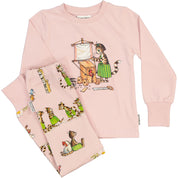 Zweiteiliger Schlafanzug Pettersson und Findus Rosa