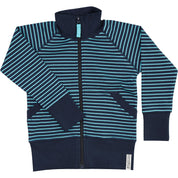 Zip-up Hoodie Navy/Turquoise