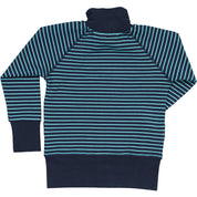 Zip-up Hoodie Navy/Turquoise
