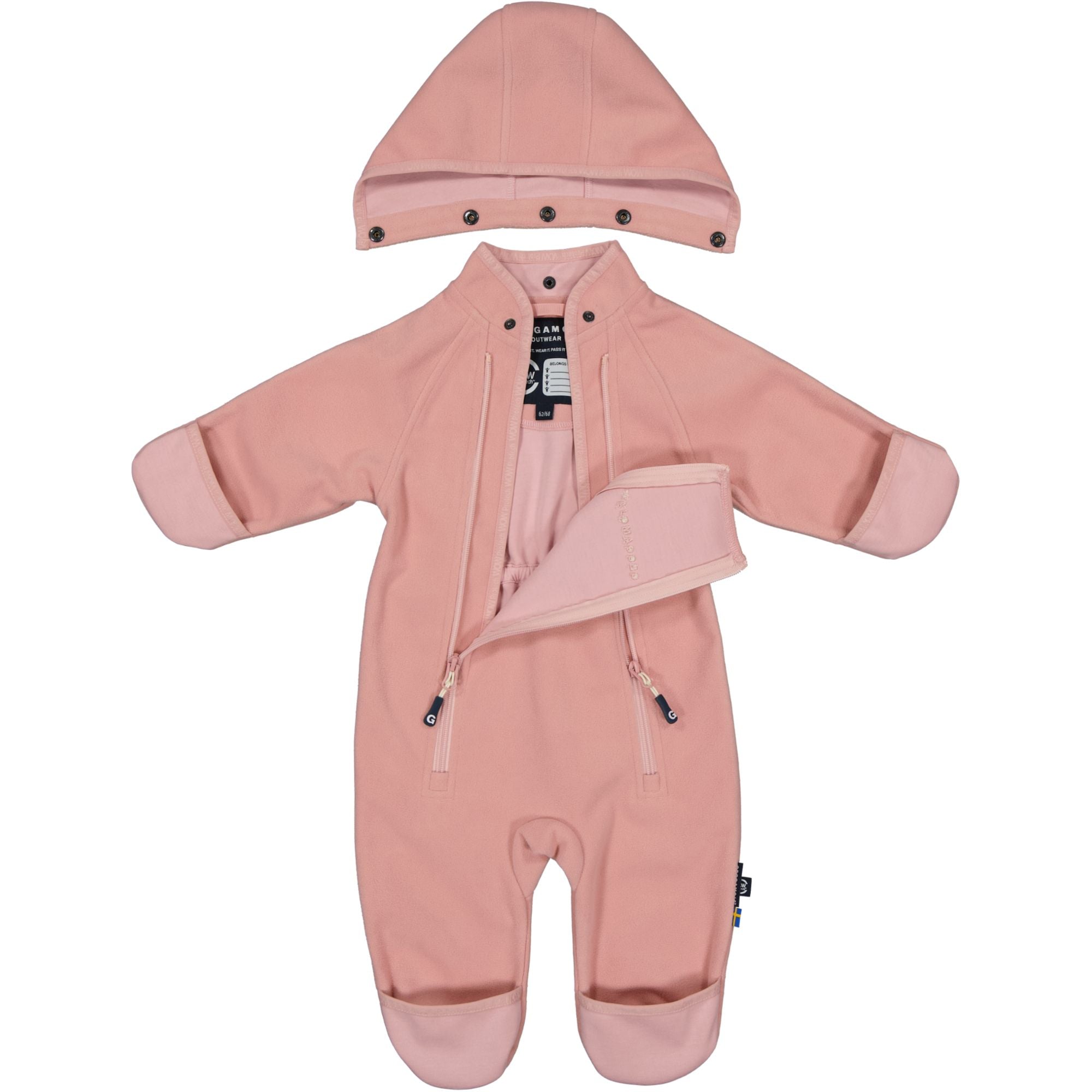 Vindfleece overall Rosa