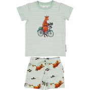 Pyjamas-set Mamma Mu och Kråkan Mint/Vit