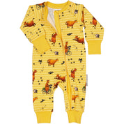 Pyjamas Mamma Mu och Kråkan Gul/Vit
