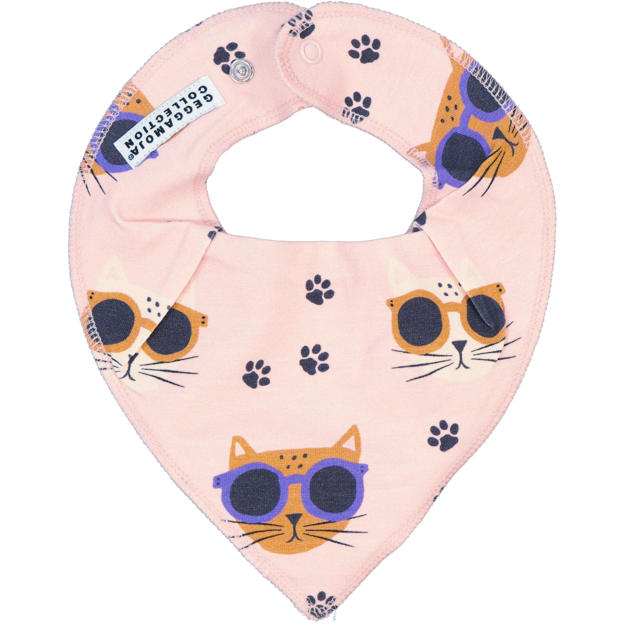 Spucktuch Bambus Coole Katzen Rosa