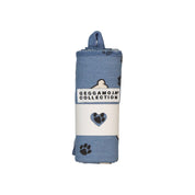 Cuddly Blanket Bamboo Bulldog Blue