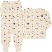 Pyjamas tvådelad Bambu Panda Beige