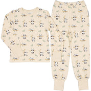 Pyjamas tvådelad Bambu Panda Beige