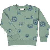 College Sweater Tiger Grön
