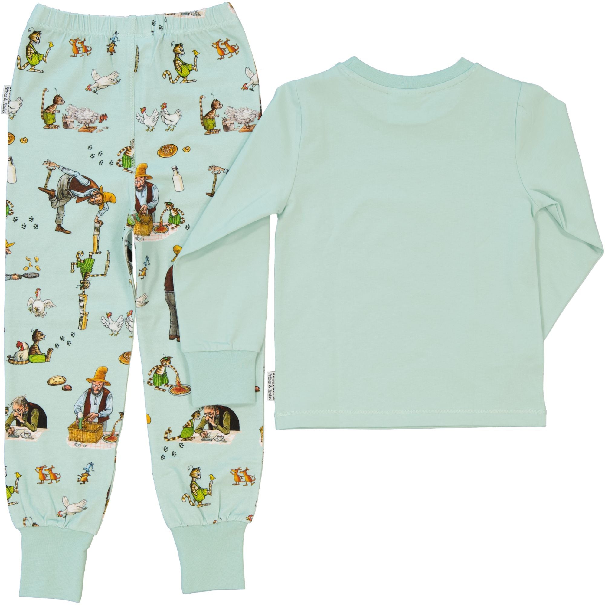 Tvådelad pyjamas Pettson och Findus Mint