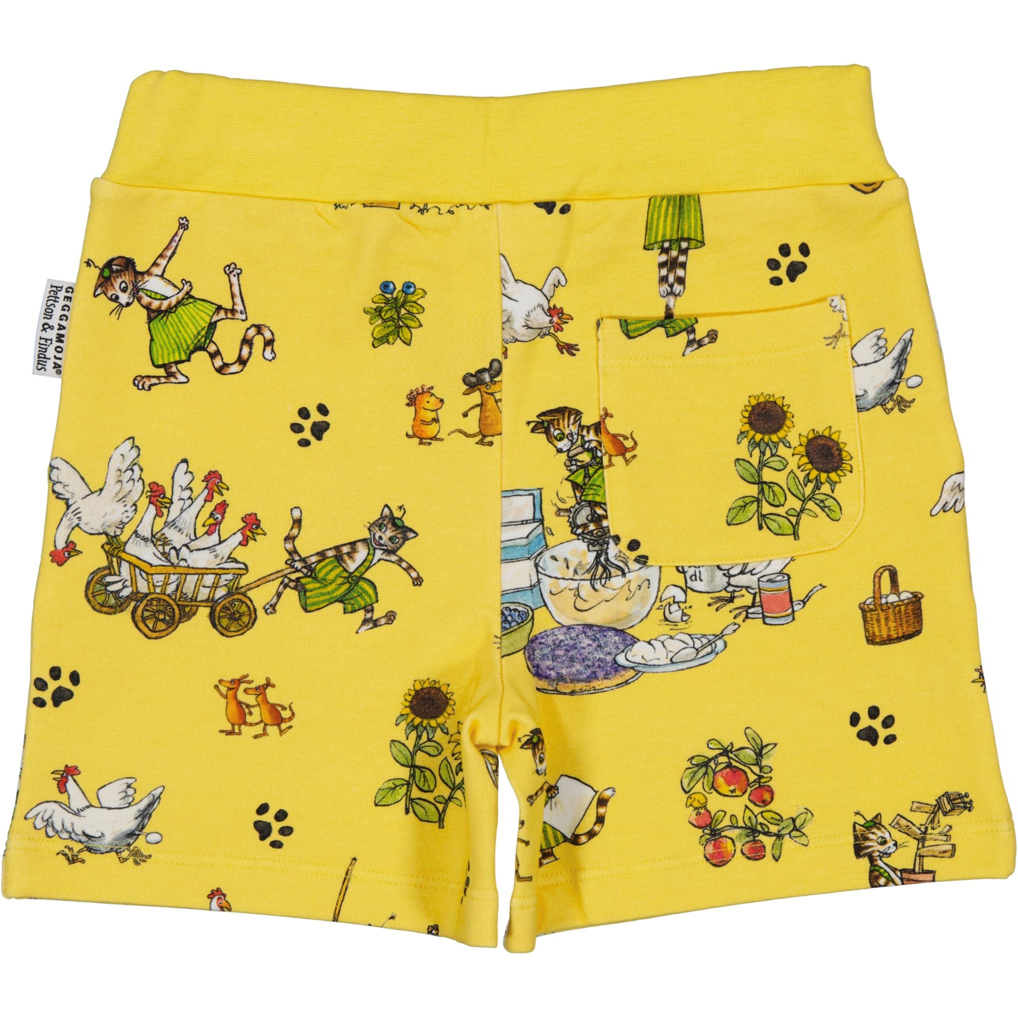 Collegeshorts Pettson och Findus Gul