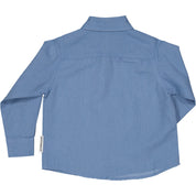 Linskjorte lang arm Blå