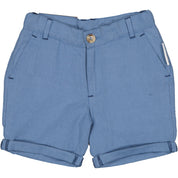 Linneshorts blå