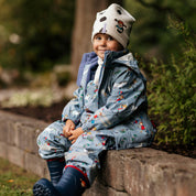 Fleece-lined rain set Pippi Longstocking Denim blue