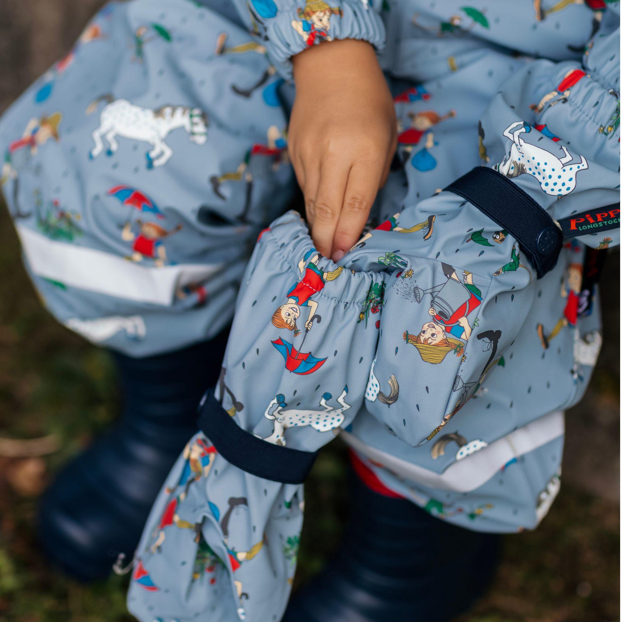 Regnvantar Pippi Långstrump Denimblå
