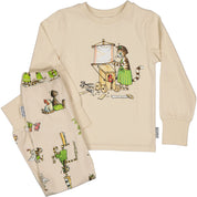 Pyjamas tvådelad Pettson och Findus Beige