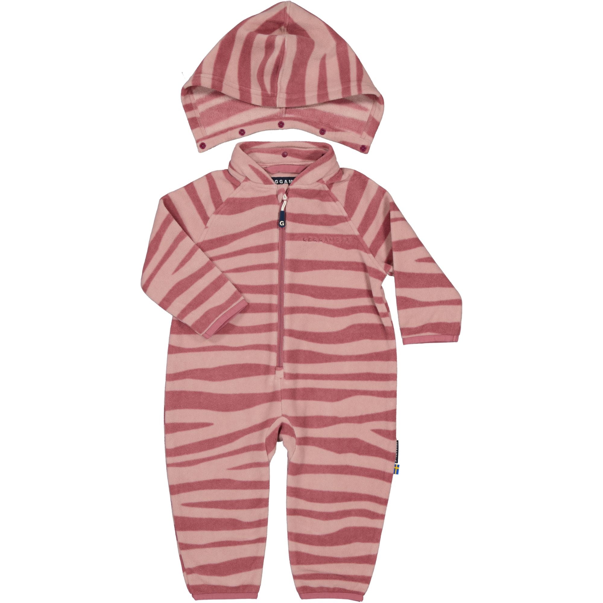 Fleeceoverall Zebra Plum