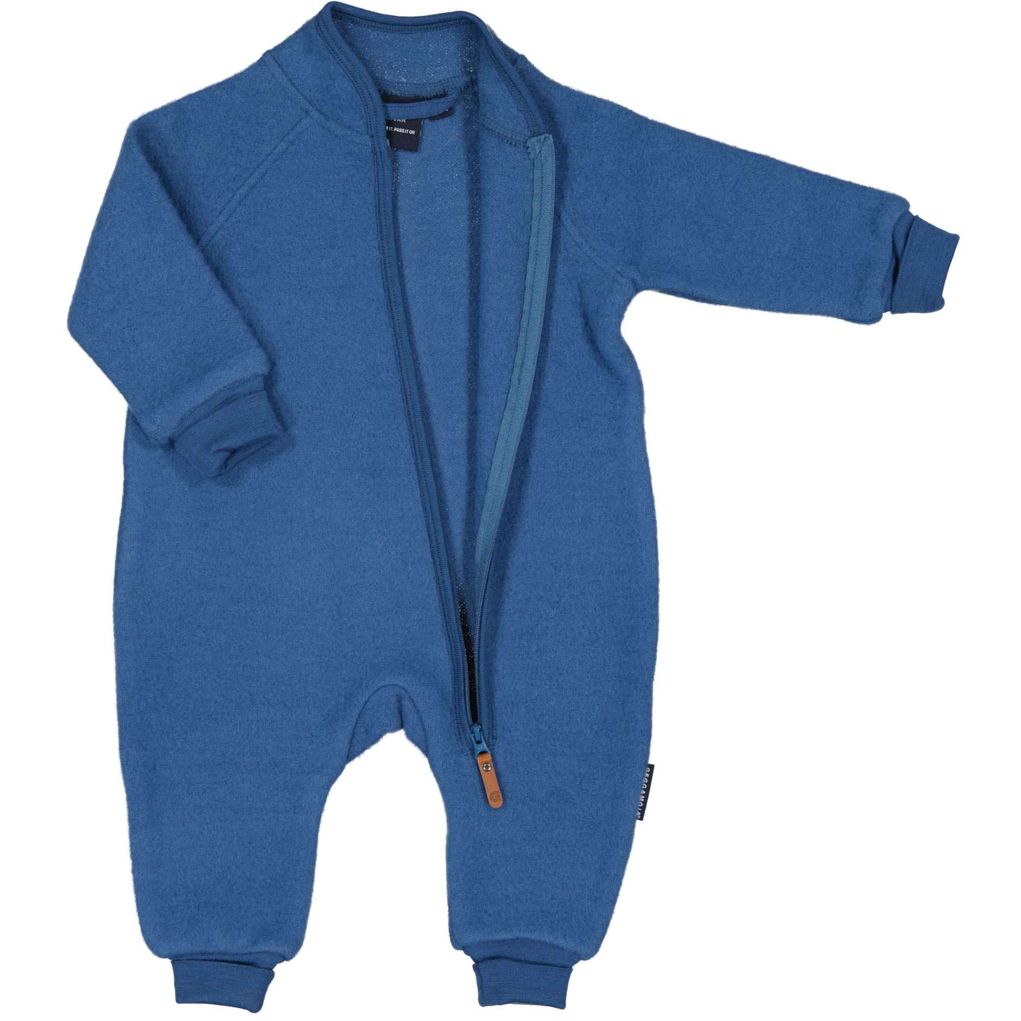 Overall ullfleece blå
