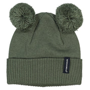 Stickad Mössa Tofsar Grön