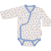 Wickelbody Bambus Blau Kleeblatt