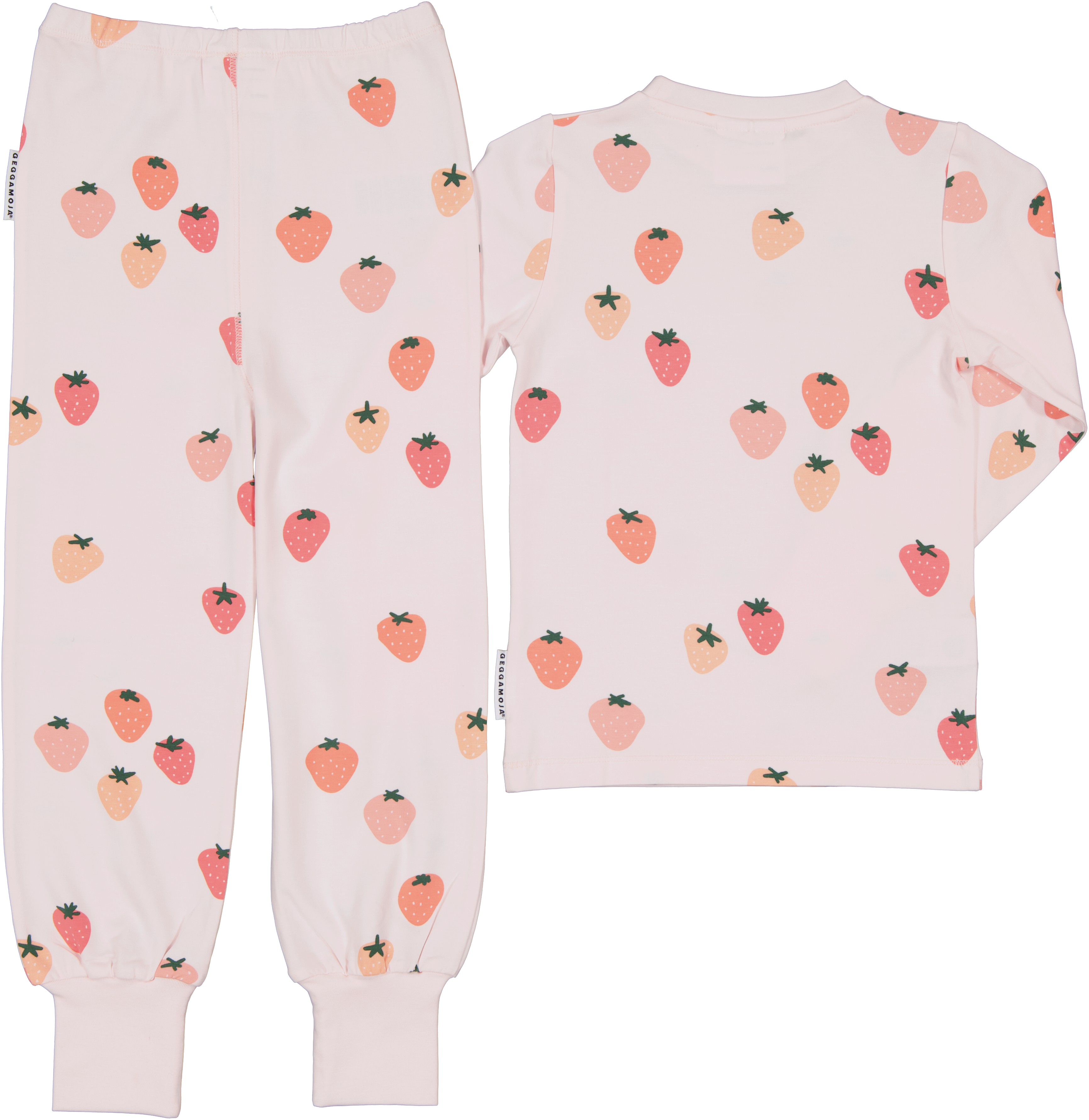 Zweiteiliger Schlafanzug Bambus Erdbeere