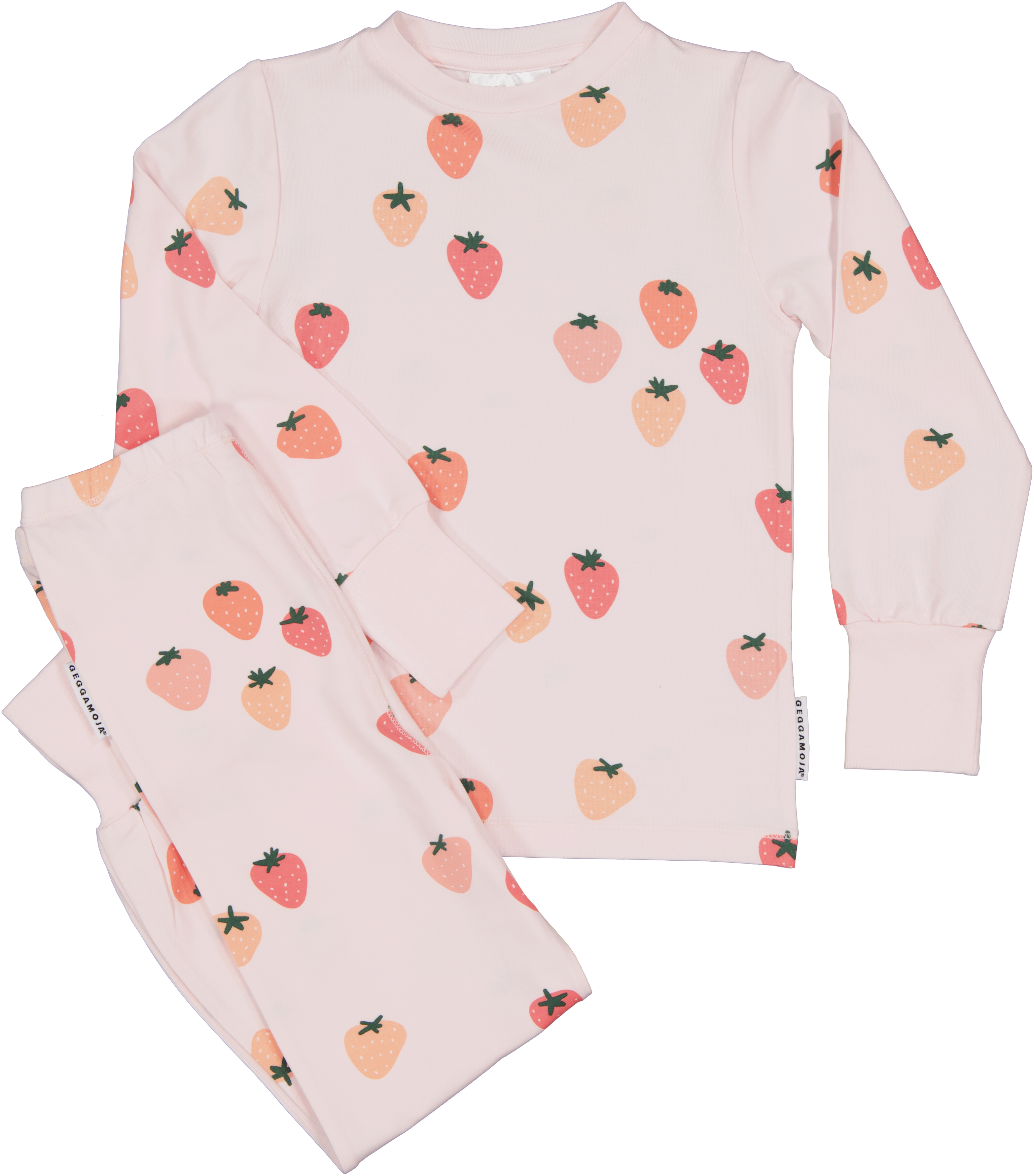 Zweiteiliger Schlafanzug Bambus Erdbeere