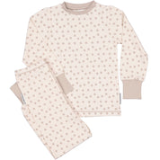 Pyjamas tvådelad Bambu Beige Klöver